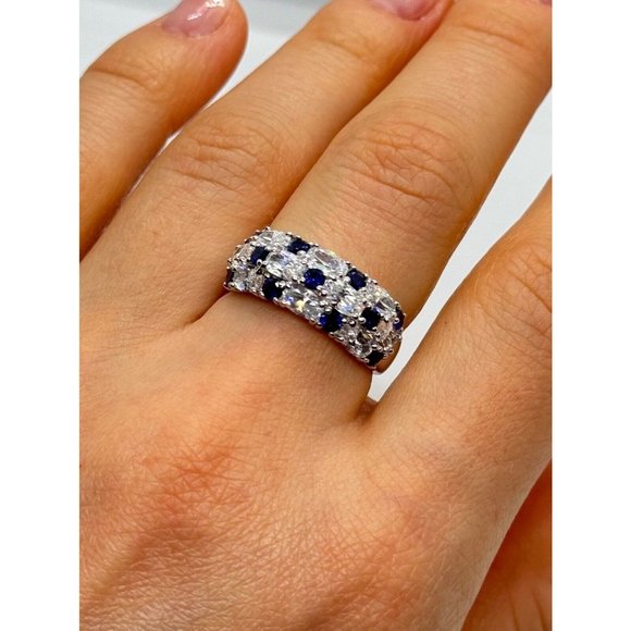 925 STERLING SILVER CZ RING SIZE 7 - Picture 2 of 10